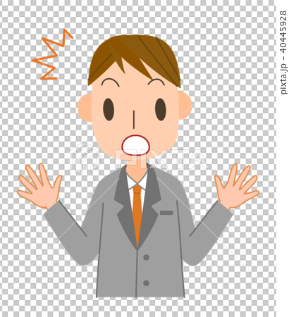 Surprised men in suits Surprised men in suits 40445928