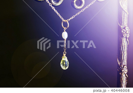 素敵な石の付いたネックレスとネックレストップ 素敵な石の付いたネックレスとネックレストップ 40446008