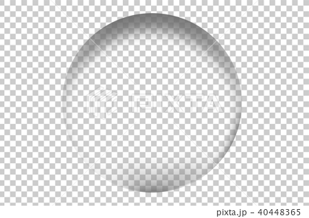 水滴 透明 泡 バブル シャボン玉ｰピングｰpngのイラスト素材 40448365