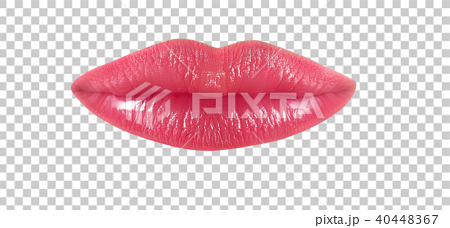 唇鮮やかピンク 透過 Png ピング 画像のイラスト素材
