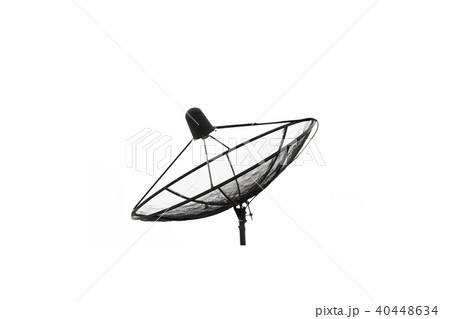 Satellite dish isolated on white background. 40448634