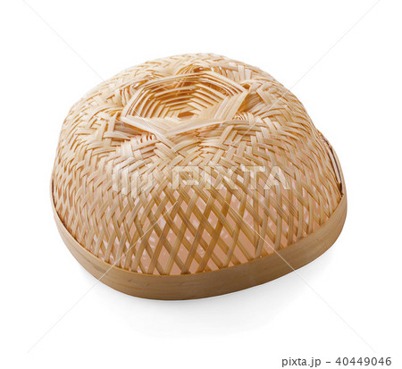vintage weave wicker basket isolated on white vintage weave wicker basket isolated on white 40449046