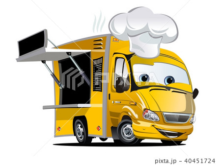 Cartoon food truck 40451724