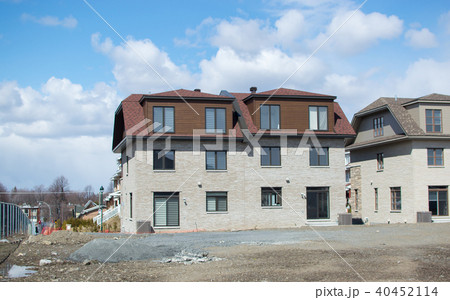 Luxury house in Montreal, Canada against blue sky 40452114