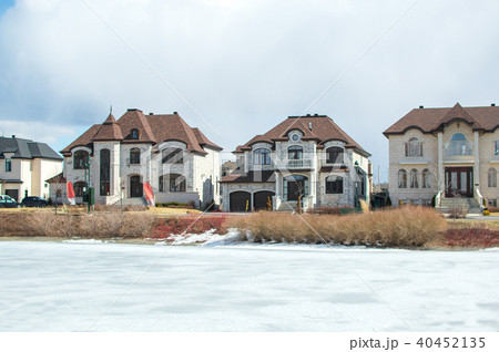 Luxury house in Montreal, Canada against blue sky 40452135