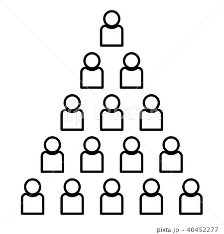 People pyramid icon black color People pyramid icon black color 40452277
