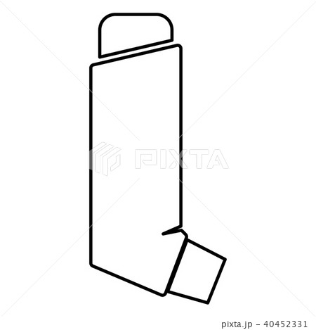 Manual inhaler icon black color Manual inhaler icon black color 40452331