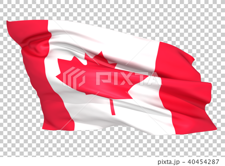 カナダ国旗のイラスト素材