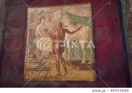 Old murals in Pompeii Italy 40454689