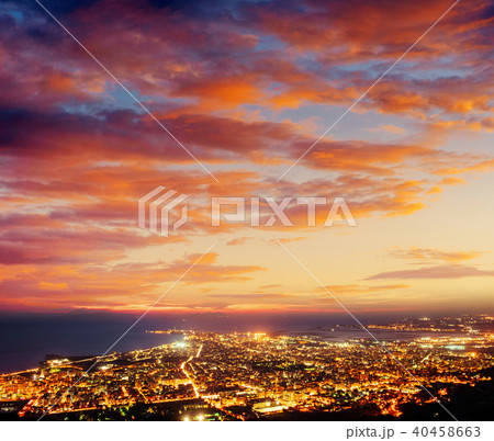 city with a night on the beach. Sicily. Italy. Europe city with a night on the beach. Sicily. Italy. Europe 40458663