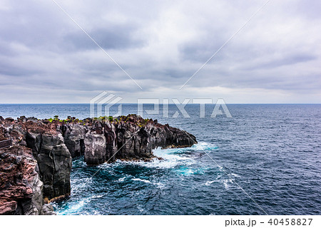 曇りの城ケ崎海岸 40458827
