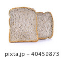 Whole wheat bread on white background 40459873