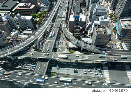 阪神高速西船場jctの写真素材