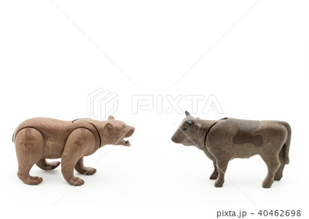 牛と熊（ブリッシュ、ベアリッシュ）：Bullish, Bearish 40462698