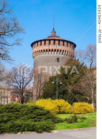 Milan fortress tower 40463434