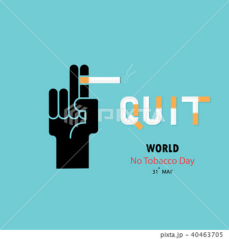 Human hands and cigarette.Quit Tobacco design 40463705