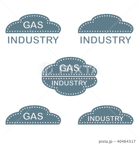 Label, stickers, logos of the gas industry 40464317