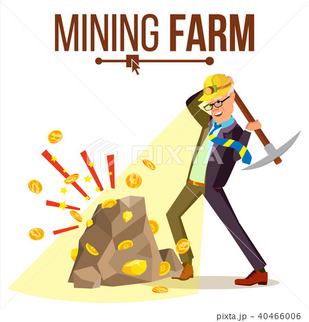 Mining Farm Vector.  40466006
