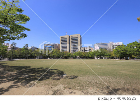 高松市役所を中央公園から見る 40466525