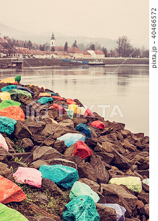 Scenery of Szentendre, Hungary, red filter Scenery of Szentendre, Hungary, red filter 40466572