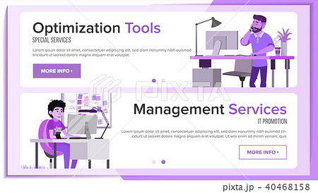 Horizontal Banners Website Design Vector.  40468158