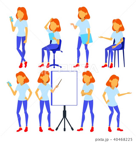 Woman Set Vector. Woman Set Vector. 40468225