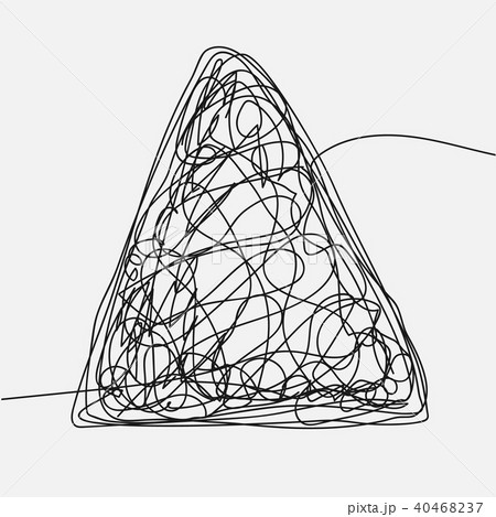 Tangle Scrawl Sketch Vector.  40468237