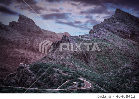 View of Masca village with palms and mountains View of Masca village with palms and mountains 40468412