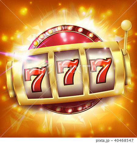 Casino Slot Machine Banner Vector. Casino Slot Machine Banner Vector. 40468547