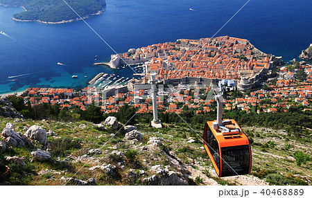 クロアチア　ドブロブニク　スルジ山からの絶景 40468889