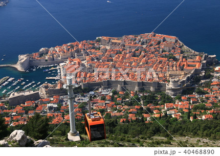 クロアチア ドブロブニク スルジ山からの絶景 クロアチア ドブロブニク スルジ山からの絶景 40468890