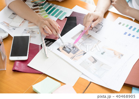 ビジネス　インテリアデザイナー 40468905