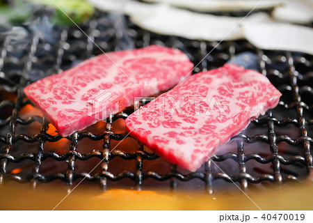 千屋牛カルビの炭火網焼き・岡山新見の銘柄和牛 40470019