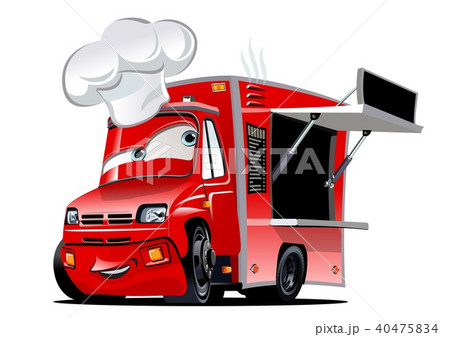 Cartoon food truck 40475834