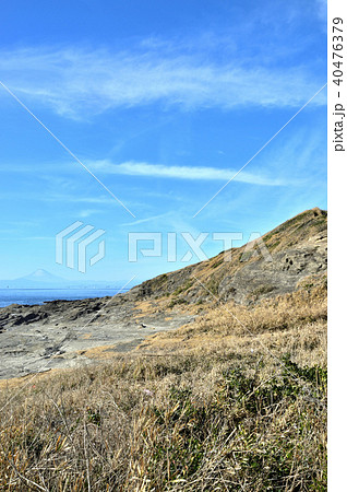黒崎 富士山 神奈川県三浦市初声町の風景 黒崎 富士山 神奈川県三浦市初声町の風景 40476379