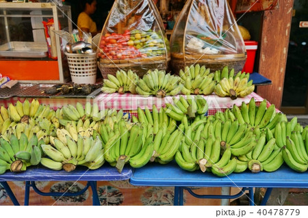 タイ王国の市場(Market in Thailand)、バナナ(Banana) タイ王国の市場(Market in Thailand)、バナナ(Banana) 40478779