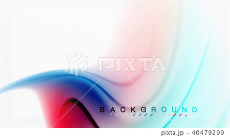 Swirl fluid flowing colors motion effect, holographic abstract background 40479299