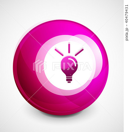 Light bulb, new idea concept web button Light bulb, new idea concept web button 40479431