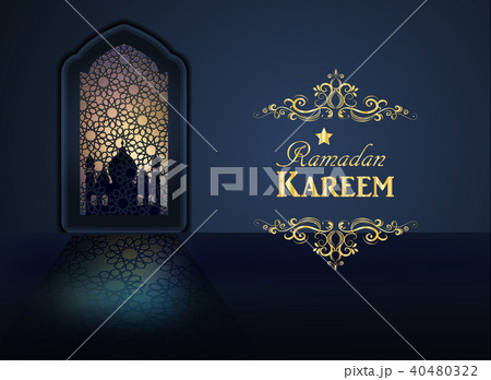 Ramadan Background mosque window Ramadan Background mosque window 40480322