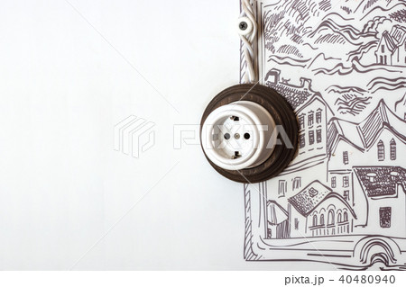 Socket on the wall. 40480940