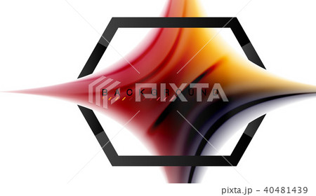 Swirl fluid flowing colors motion effect, holographic abstract background 40481439
