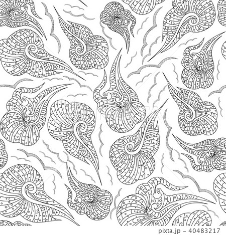 shell seamless background set (part 1 of 3) 40483217