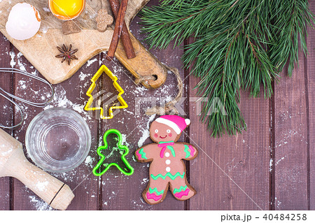 Making gingerbread and cookies for Christmas and New Year Making gingerbread and cookies for Christmas and New Year 40484258