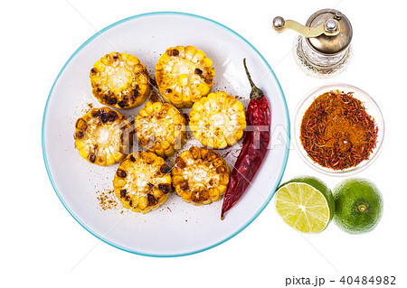 Corn fried with spices Corn fried with spices 40484982
