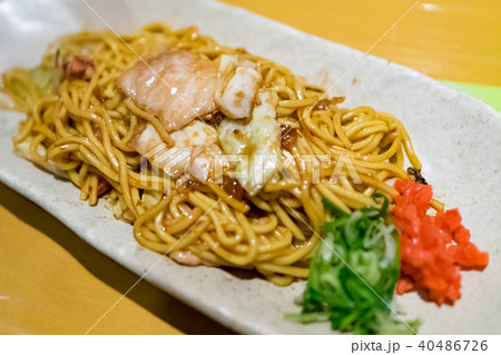 やきそば 焼きそば 鉄板 40486726