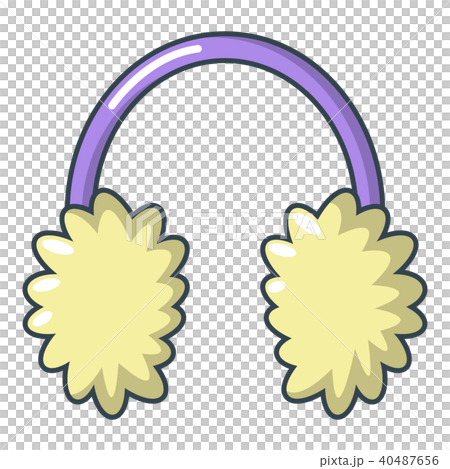Winter headphones icon, cartoon style Winter headphones icon, cartoon style 40487656