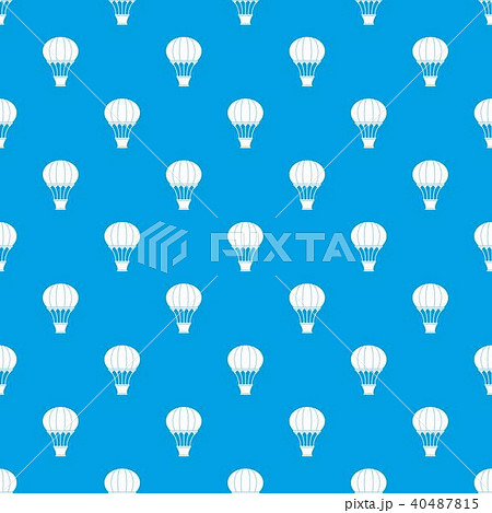 Hot air balloon with basket pattern seamless blue Hot air balloon with basket pattern seamless blue 40487815