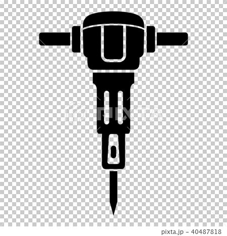 Jackhammer icon, simple style 40487818