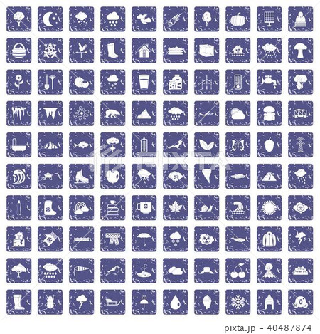 100 clouds icons set grunge sapphire 100 clouds icons set grunge sapphire 40487874