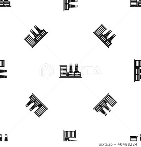 Power plant pattern seamless black Power plant pattern seamless black 40488224